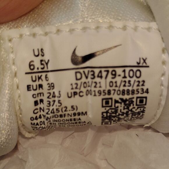 Nike Huarache Run Boys Pre-owned White & Blue Athletic Sneakers - sz. 6 1/2Y - Picture 7 of 7